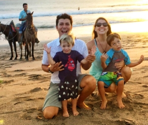 baldo and family on beach